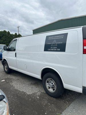 Mobile Locksmith van. We come to you!