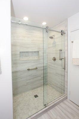 Plain Shower glass doors