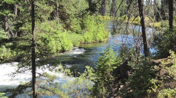 Benham Falls makes for a great walk or bike ride