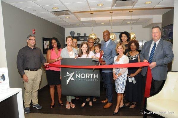 Ribbon Cutting for The North Star Realtor location. 7-23-19