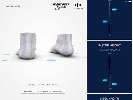 fit ID 3D foot scan only at Fleet Feet!