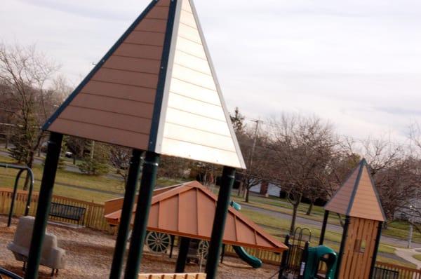 an aerial view of planet Westerville park