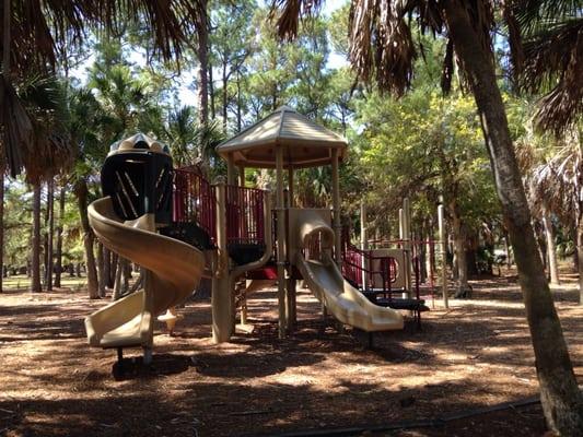 The playground under so much shade