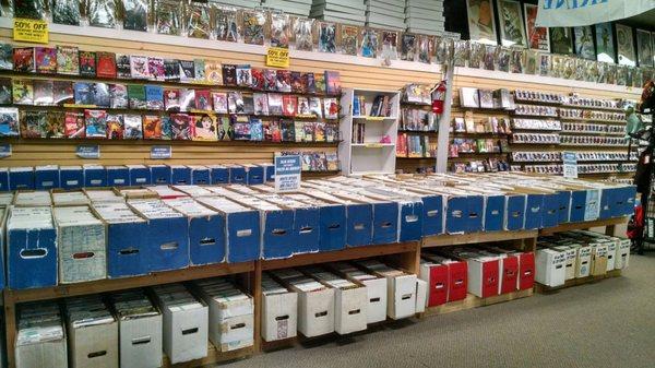 Boxes of comics