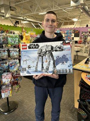 After searching everywhere we were able to find the AT-AT through a Facebook video