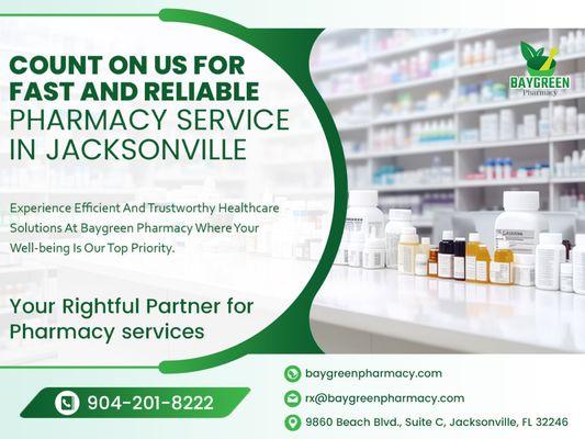 Count On Us For Fast And Reliable Pharmacy Service In Jacksonville