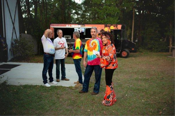 Mobile DJ Truck at a 70's Party!