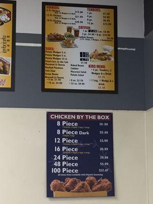 Menu board