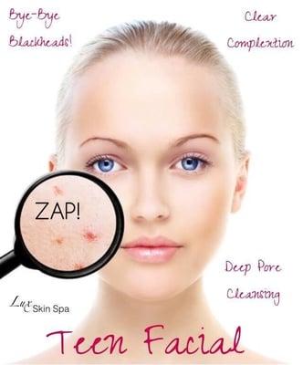 Customize Teen facials! Lux Skin Spa Cedar Park TX