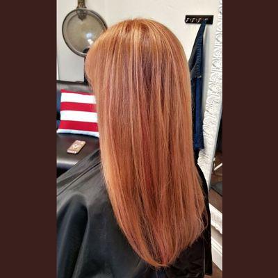 Rose gold highlights