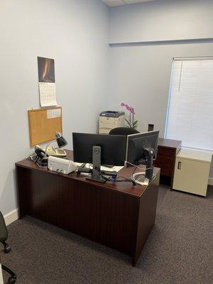 Our bookkeeper's office