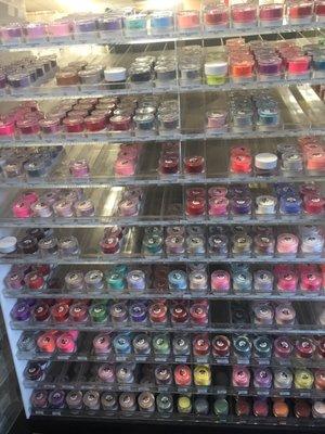 Inside PD Nails Supply, Normandy Village Shopping Center, Stockton, CA.