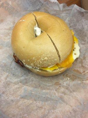 Bacon, Egg, and Cheese Bagel