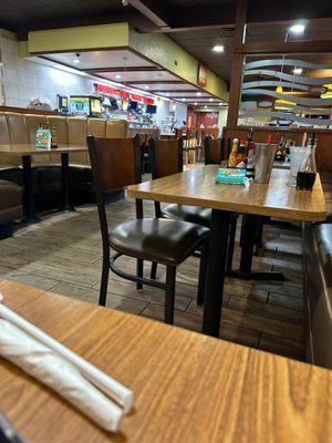 Inside of Denny's Restaurant