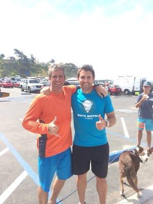 WBF client, Sean, competed in the Paddle board race that went from Seaside reef to Moonlightand back and set a personal best!!