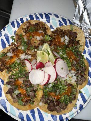 3 Asada Tacos & 3 Al Pastor