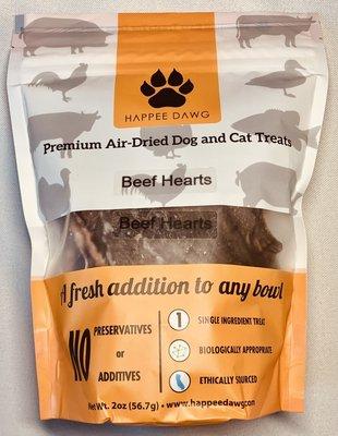 Air Dried Treat - Beef Hearts