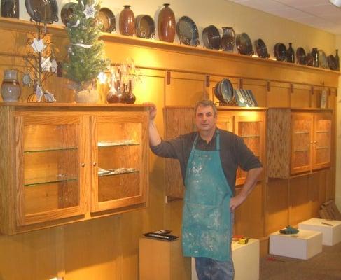 Dominic recently put in new display cases - they look great!