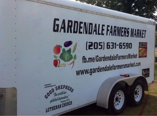 Gardendale farmers market trailer