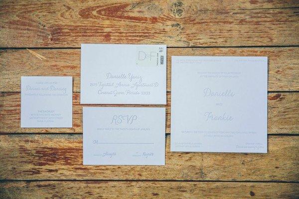 letterpress wedding