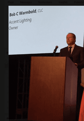 Pillar of the Industry Award, Bob Warmbold, Owner, Accent Lighting