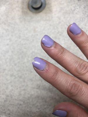 4 day old gel manicure