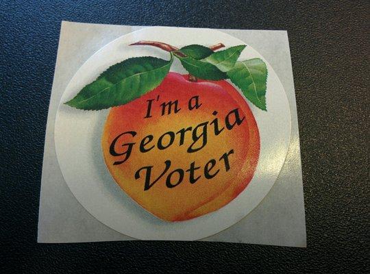 I'm a Georgia voter sticker.