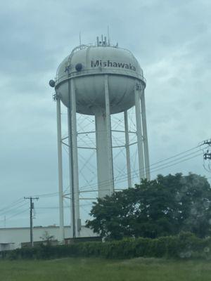 You could take a lot of showers in Mishawaka with this water tower!