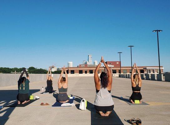 Rooftop Yoga!