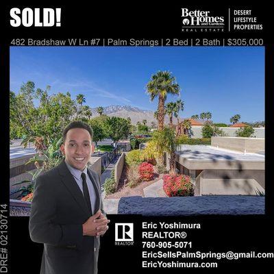 4/5/22 Sold Palm Springs $305,000