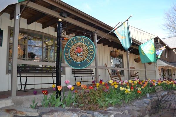 The Celtic Rose, Celtic & Irish Gift Shop. Located in the Courtyard of Peddler's Village in Lahaska, PA.