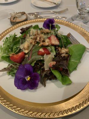 Beautiful and delicious  Michael's Catering plated salad