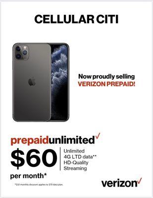 Now proudly selling Verizon Prepaid!