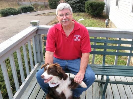 Mitch Daniels and his dog