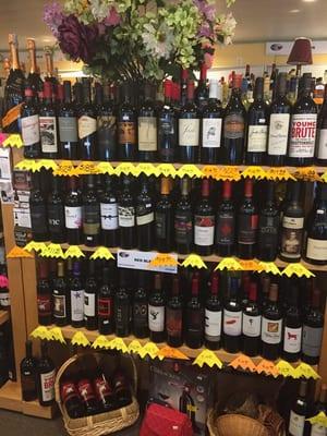 Our selection of red blends