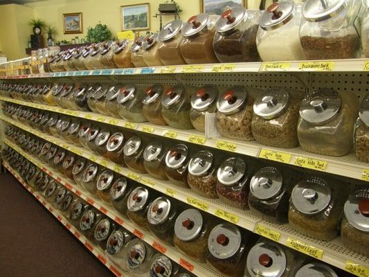 We carry over 160 varieties of bulk herbs and spices.