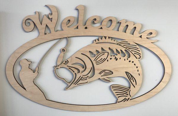 Welcome sign for Fishermen.