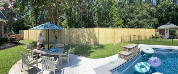 Fence we built for Rob G.