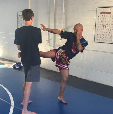 Working on thai kick form!