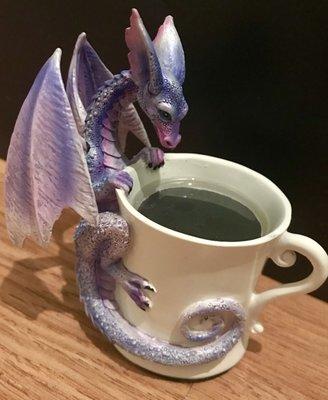 A wide selection of very well caffeinated dragons and fairies await!