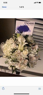 Replacement bouquet sent.