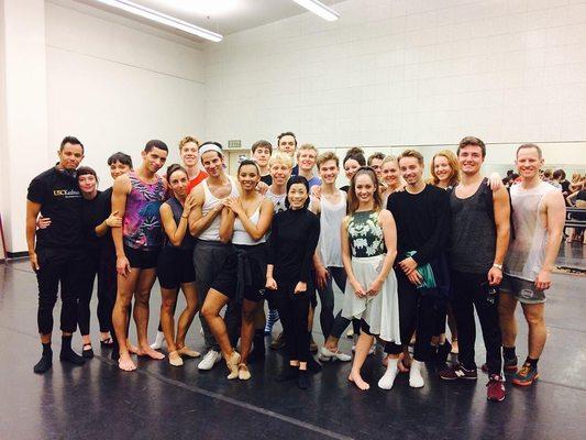 I had opportunity to give a class to Matthew Bourne's "Red Shoes" Company.