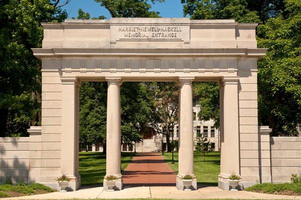 Haskell Memorial Gate at Lewis and Clark Community College