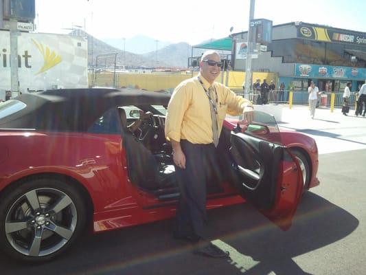 Just finished doing a lap in the Pace Car at PIR. It was fast and fun.