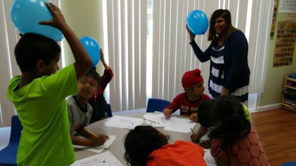 Static electricity fun with balloons!