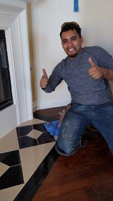 This is Juan with a big smile after job well done