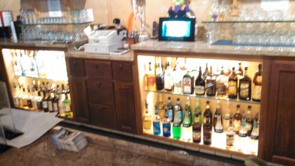 Full bar and great freindly bartenders!