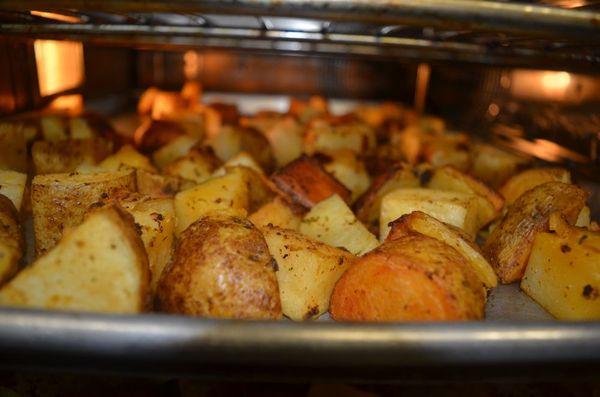 Roasting Baked Potatoes