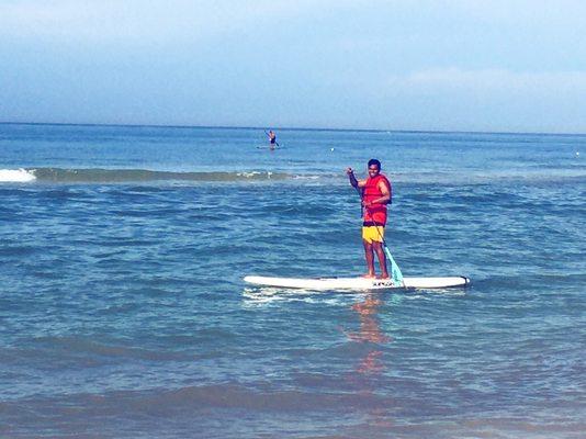 Beautiful day out to paddle on the sea!