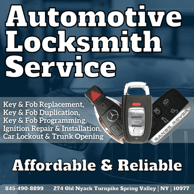 Automotive service only at Rockland Locksmith!